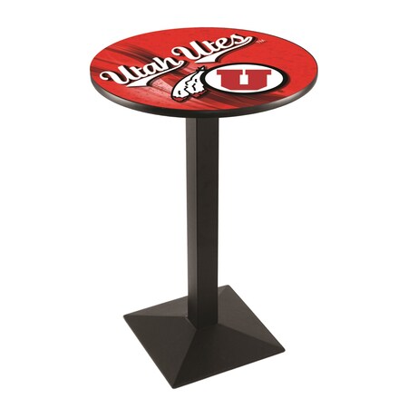 Holland Bar Stool Co 36" Blk Wrinkle Utah Pub Table, 36" dia. Top L217B3636UtahUn-D2
